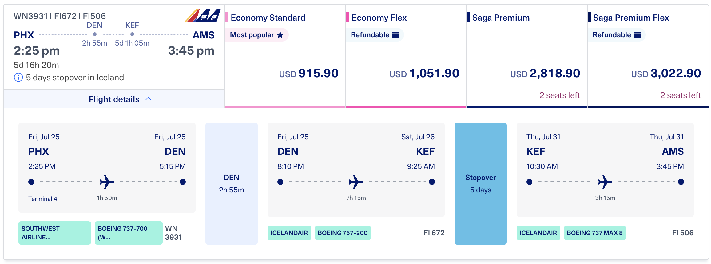 PHX Icelandair Stopover